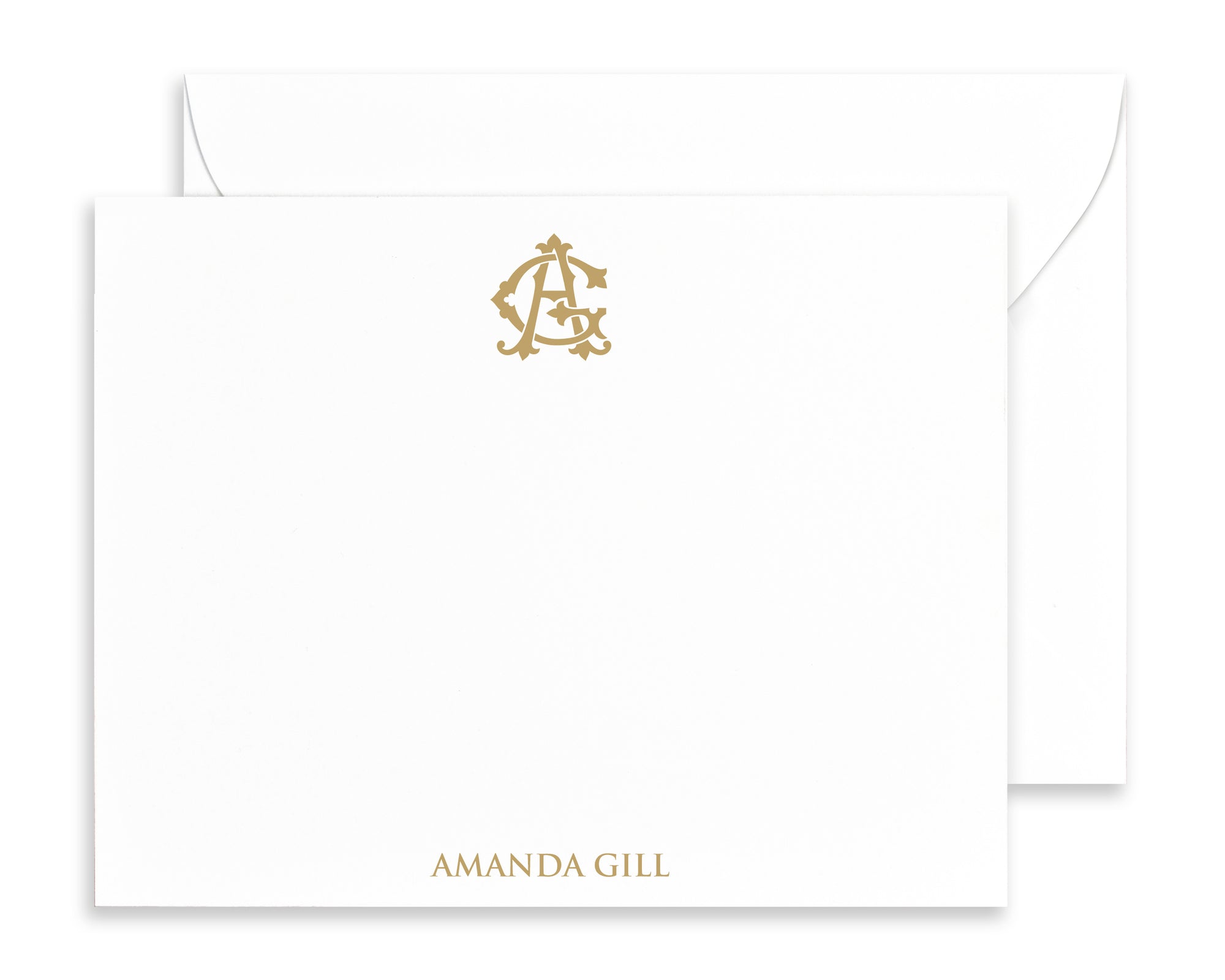 Personalized Monogram Stationery, Initial Note Card Sets