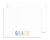 Girls Personalized Rainbow Name Stationery for Kids
