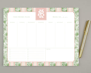 Palm Terrace Weekly To Do List Notepad