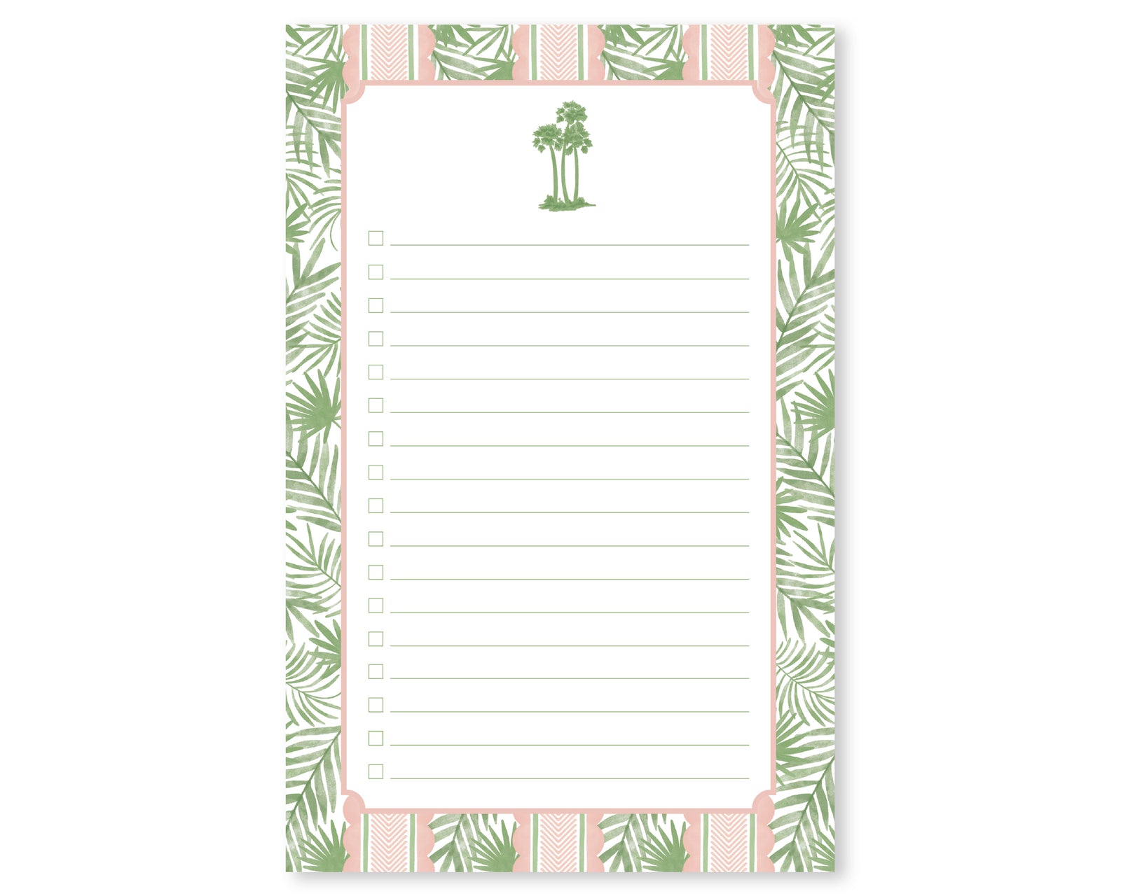 Palm Terrace Collection Palm Tree To Do List Notepad
