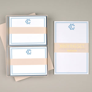 Monogram Chic Notecard and Notepad Stationery Gift Set