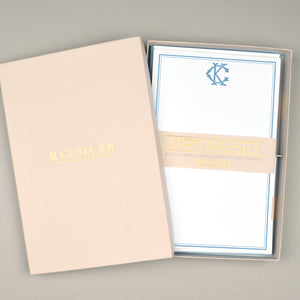 Monogram Chic Notecard and Notepad Stationery Gift Set