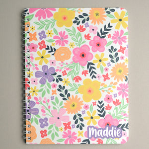 Multi-Color Floral Personalized Writing Set for Kids