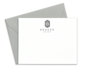 Classic Monogram Crest Stationery for Men
