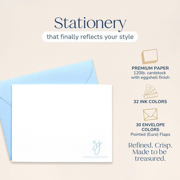 Modern Calligraphy Script Note Cards - Augusta Joy