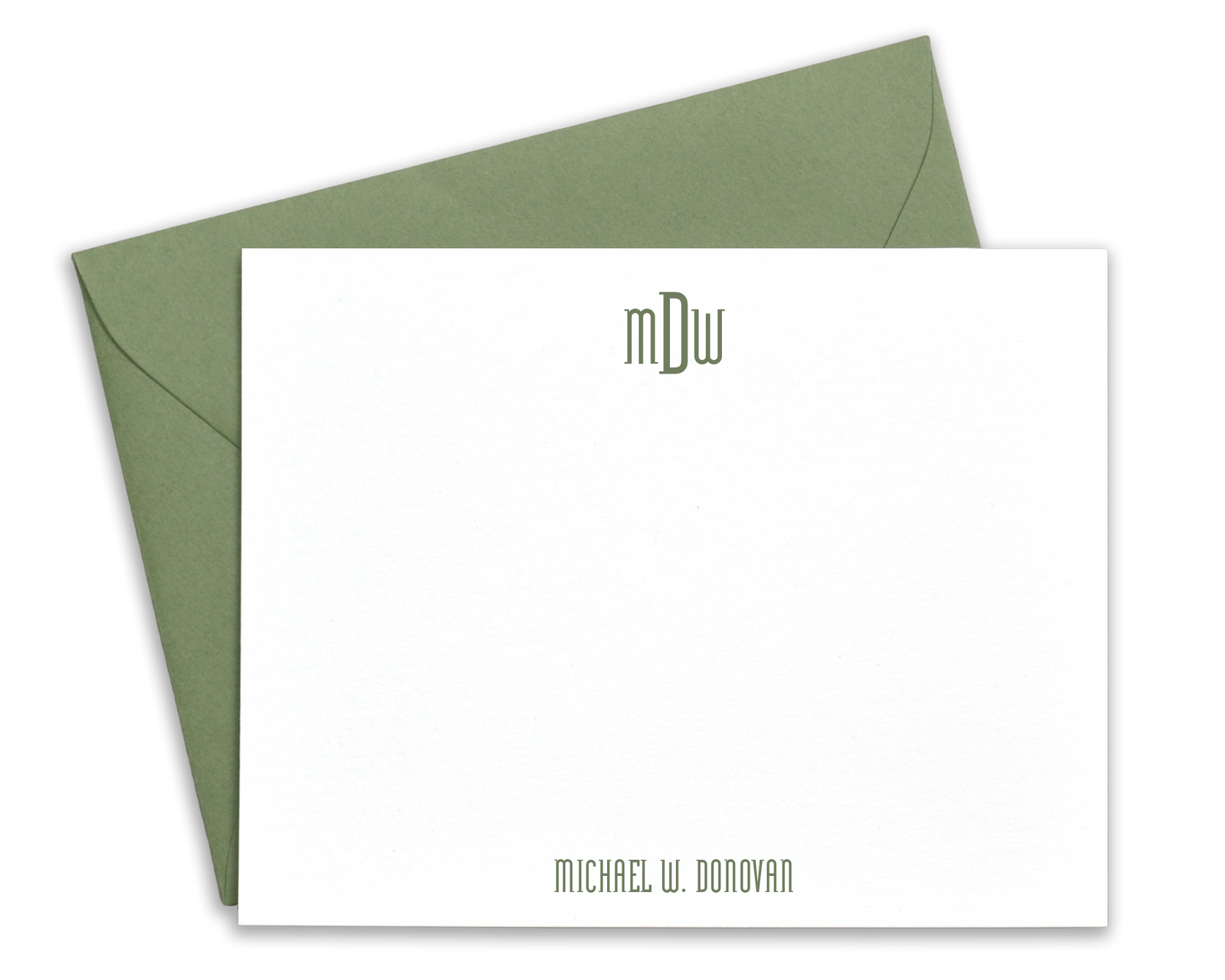 Monogrammed Note Cards with Envelopes