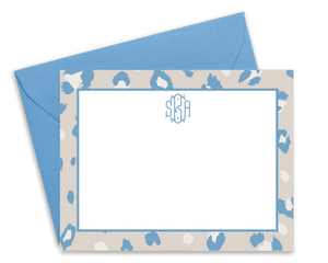 Personalized Leopard Animal Print Stationery