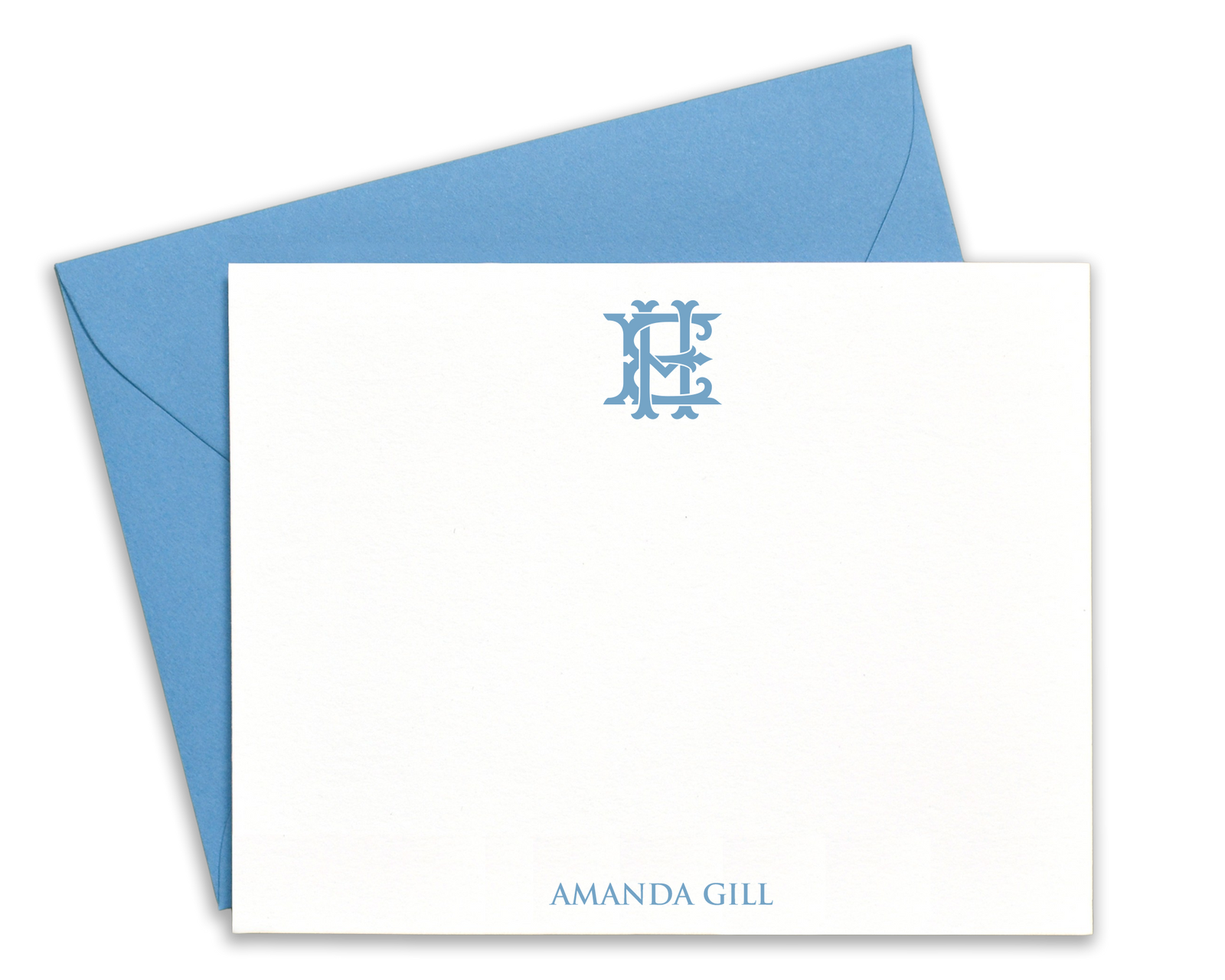 Personalized Monogram Stationery, Initial Note Card Sets