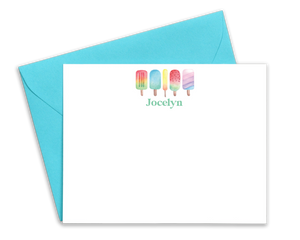 Personalized Popsicle Stationery for Kids
