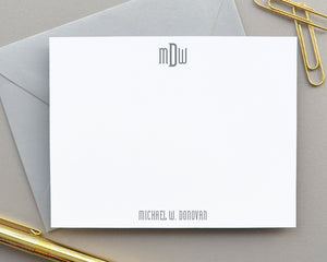 Monogrammed Note Cards with Envelopes