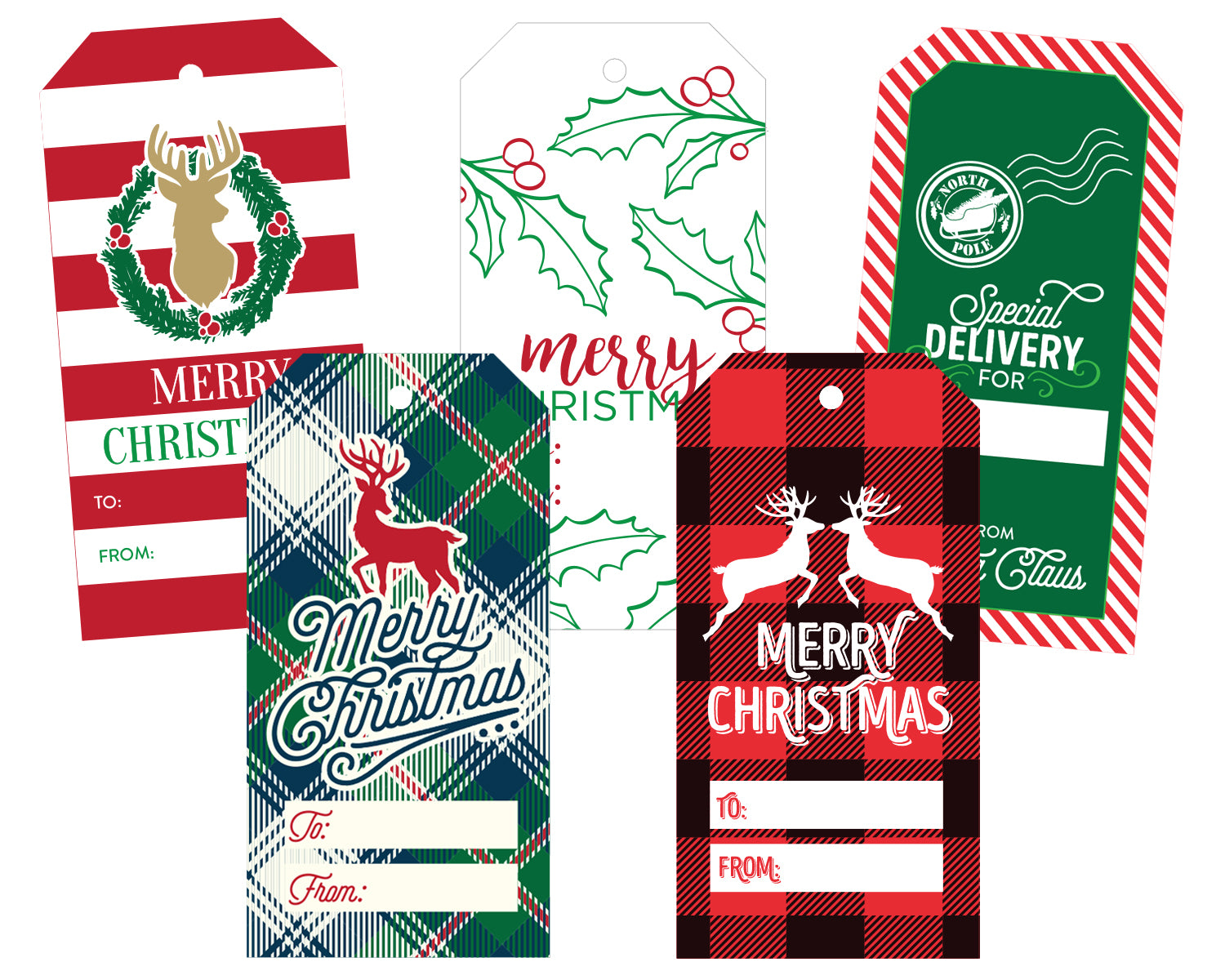 Christmas Gift Tags Variety Pack 2