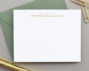 From the Desk of Personalized Note Cards with Envelopes