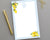 Lemon Watercolor Stripe Notepad