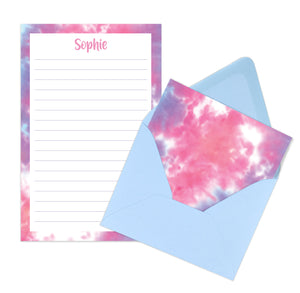 Personalized Tie Dye Writing Set for Kids