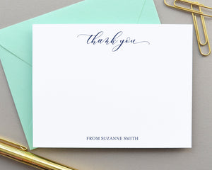 Personalized Thank You Note Cards