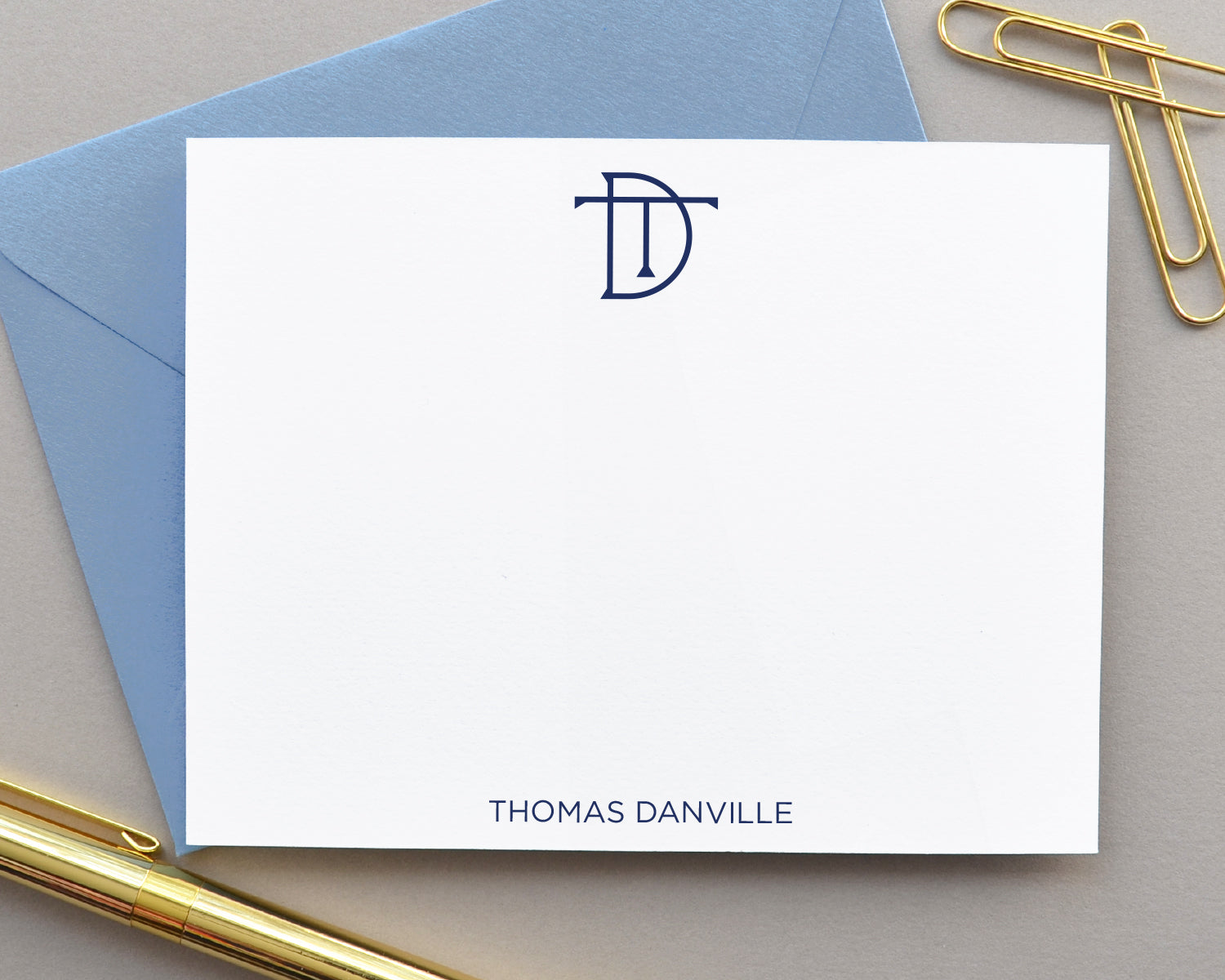Personalized Monogrammed Stationery for Men