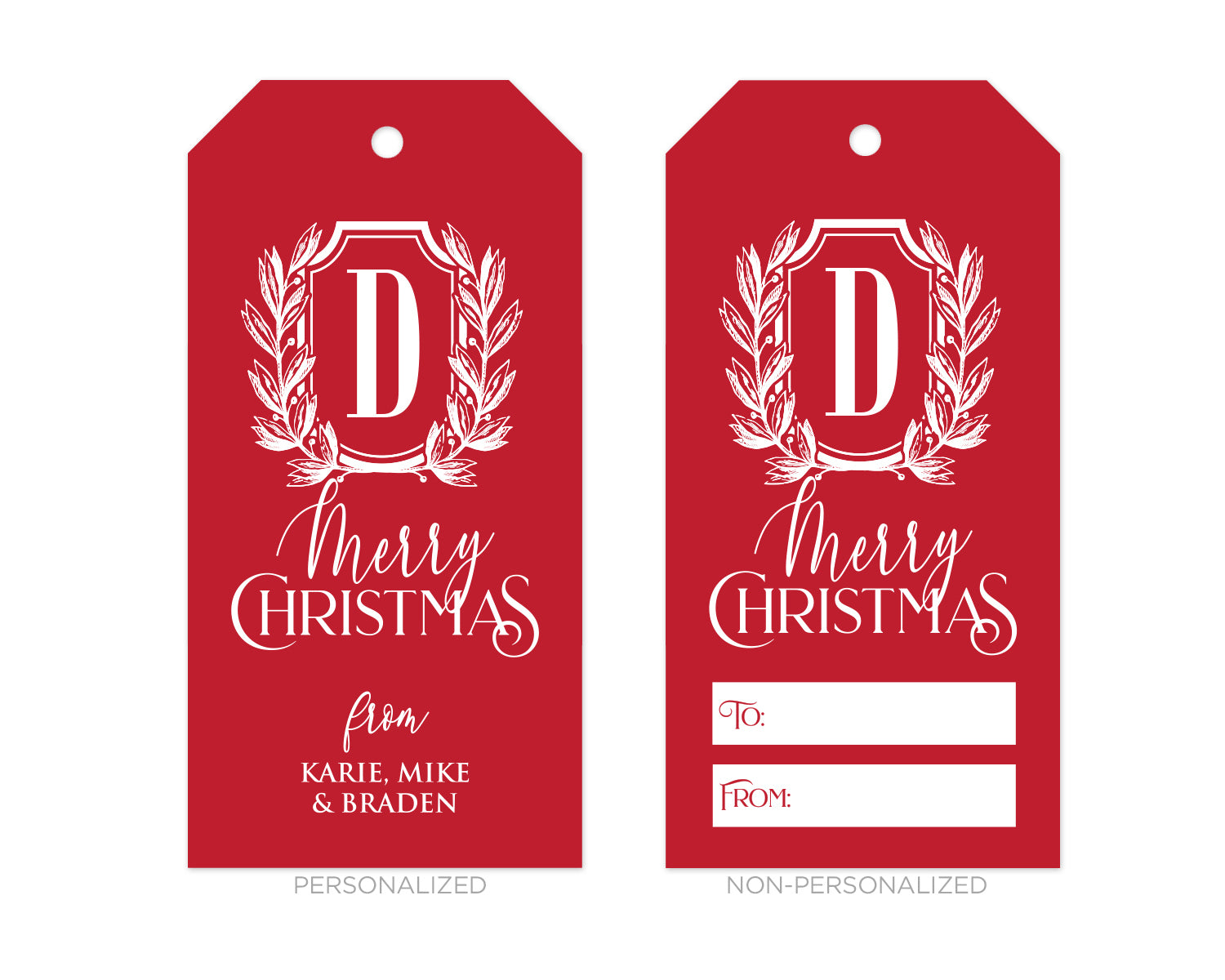 Holiday Gift Tags Made With Silhouette Cameo