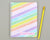 Girls Personalized Rainbow Stripe Lined Notebook for Kids