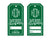 Monogrammed Green Christmas Gift Tags