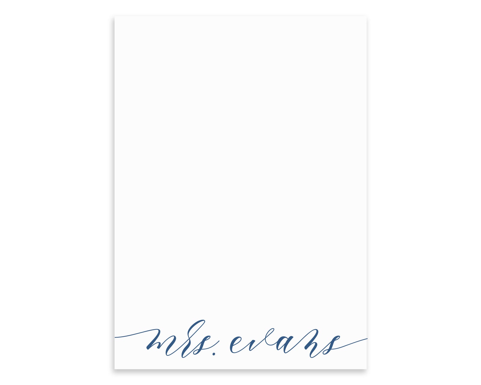 Modern Calligraphy Script Notepad