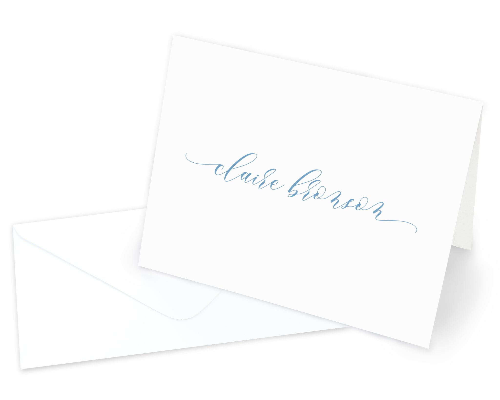 Modern Script Folded Note Cards - Augusta Joy