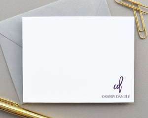 Modern Calligraphy Script Note Cards