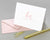 Modern Script Monogram Folded Note Cards