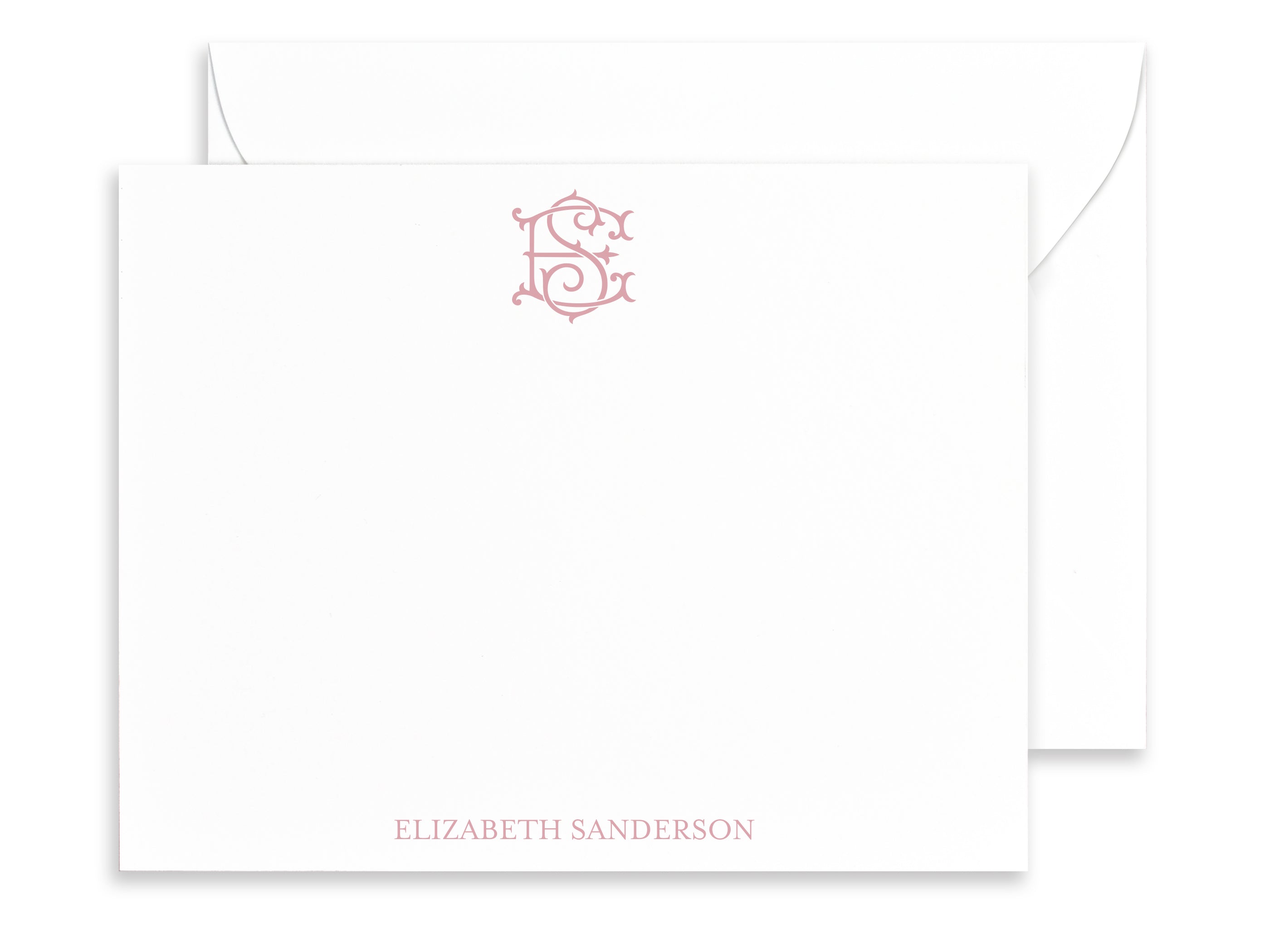 Personalized Monogram Stationery, Initial Note Card Sets - Augusta Joy
